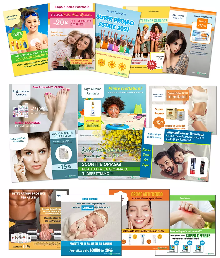 Esempi grafiche con l'app Pharmagrafica